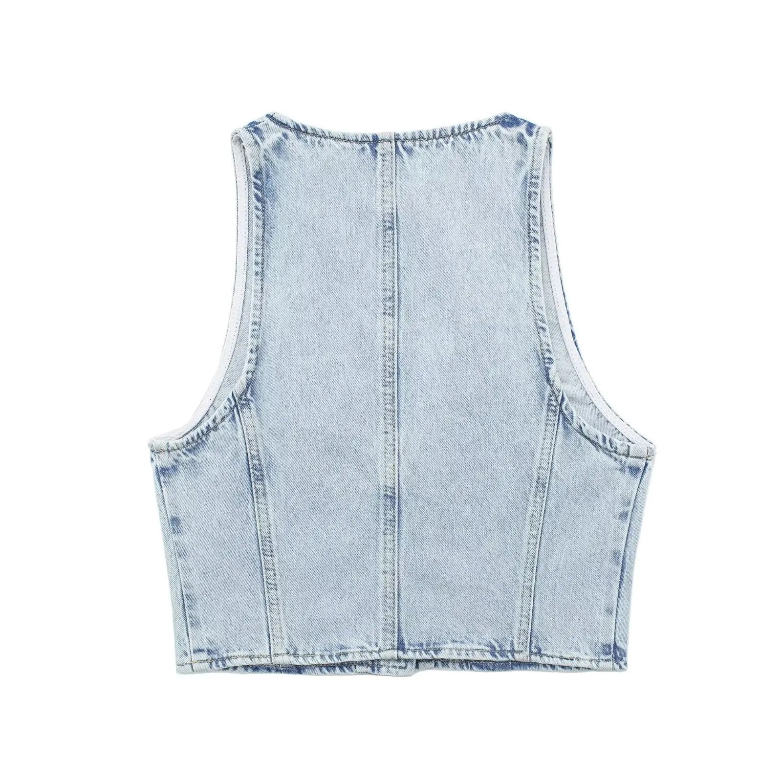 Women's Denim Vest