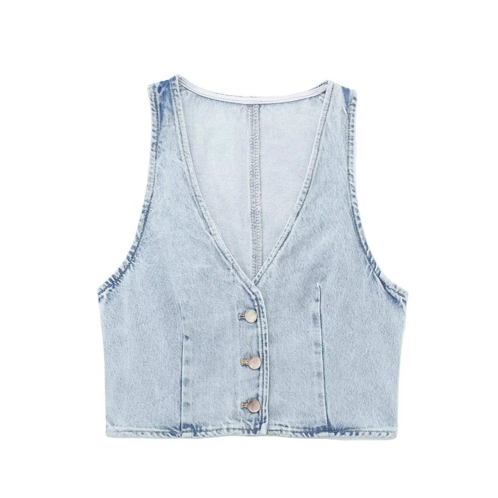 Women's Denim Vest