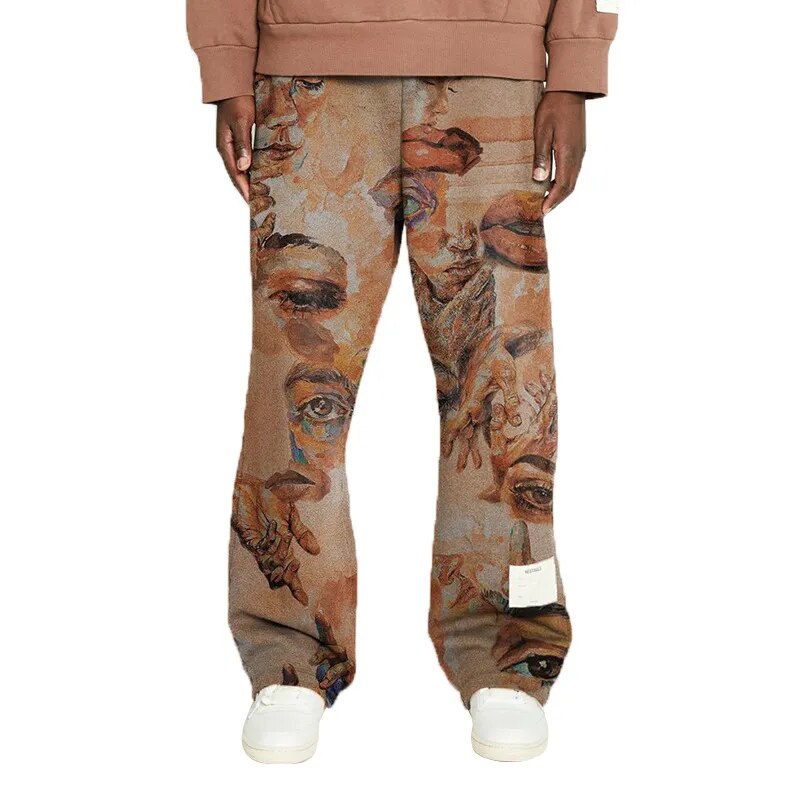 Graphic Tapestry Pants