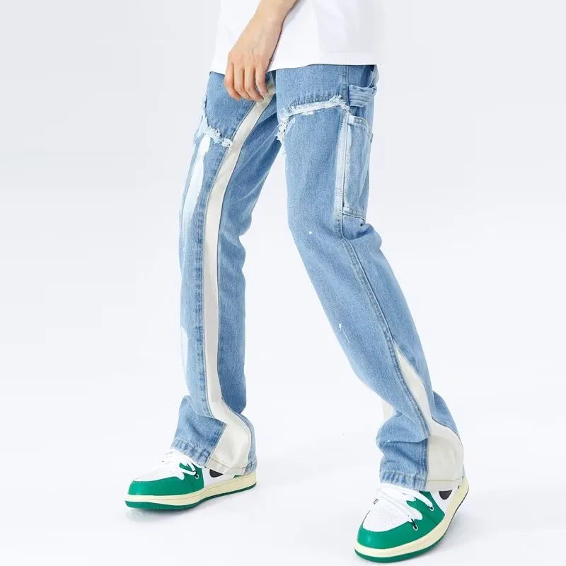 UUCCII cargo denim jeans