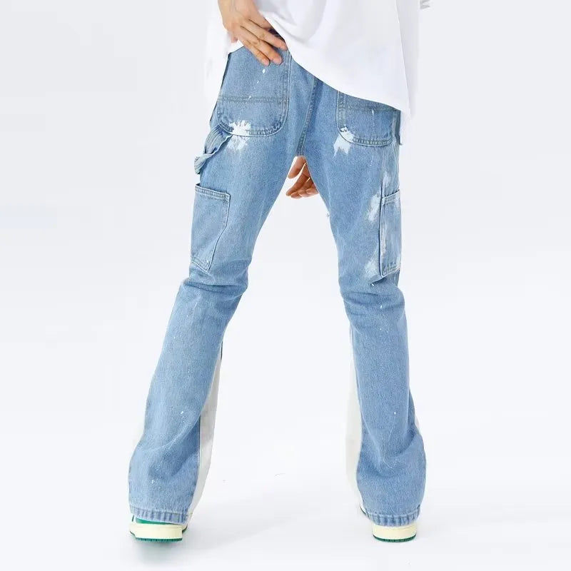 UUCCII cargo denim jeans