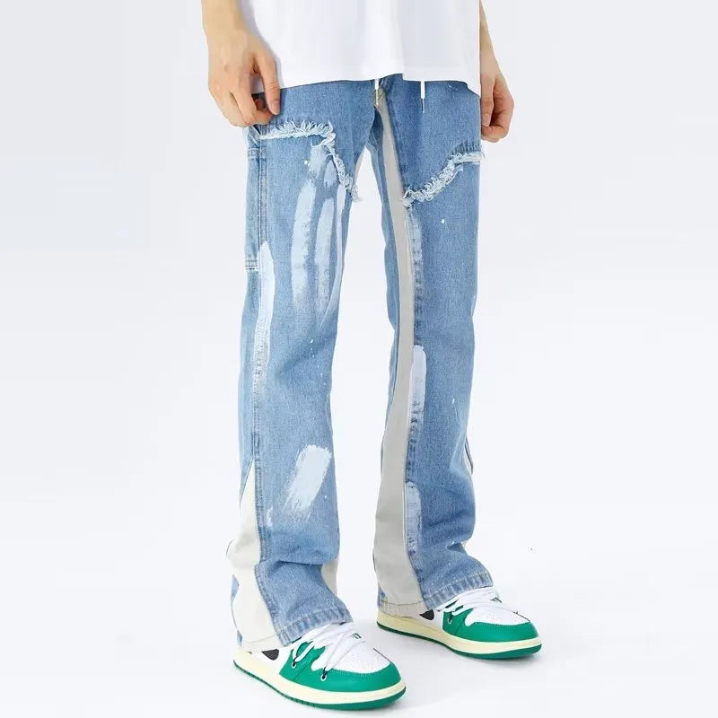 UUCCII cargo denim jeans