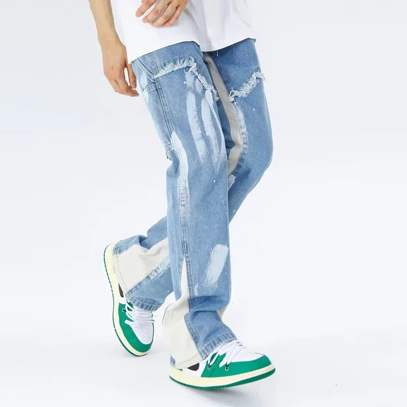 UUCCII cargo denim jeans