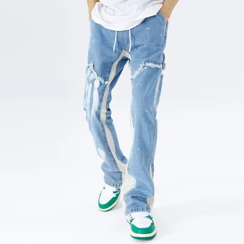 UUCCII cargo denim jeans