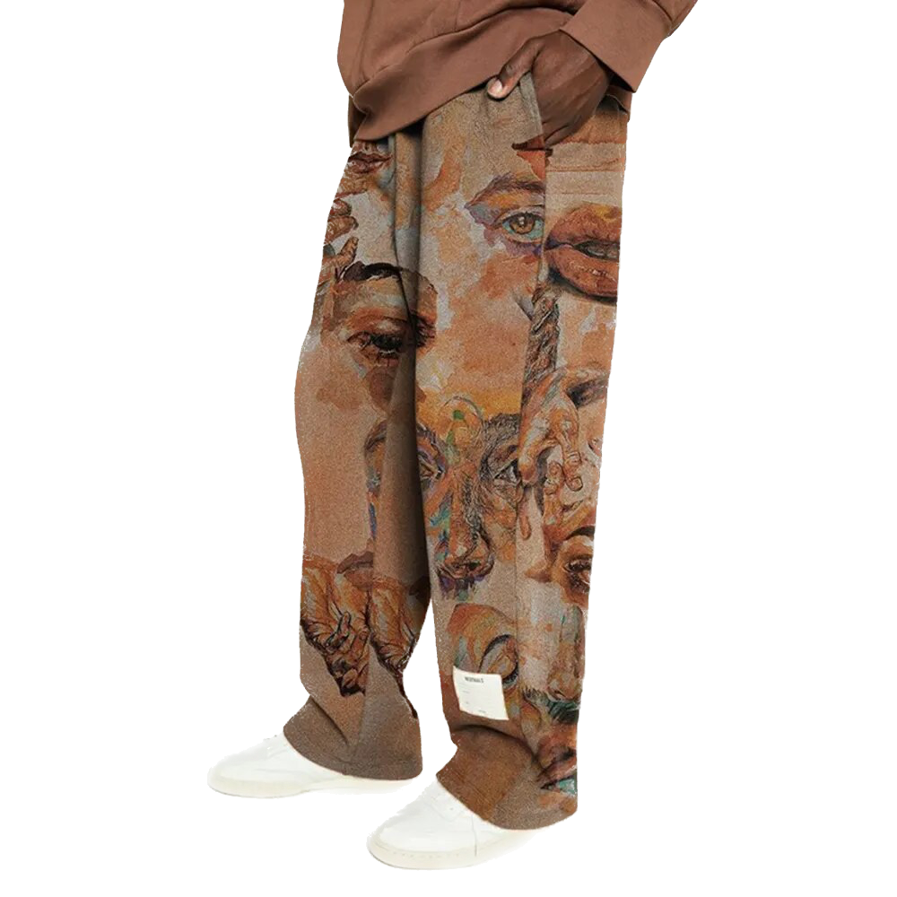 Graphic Tapestry Pants