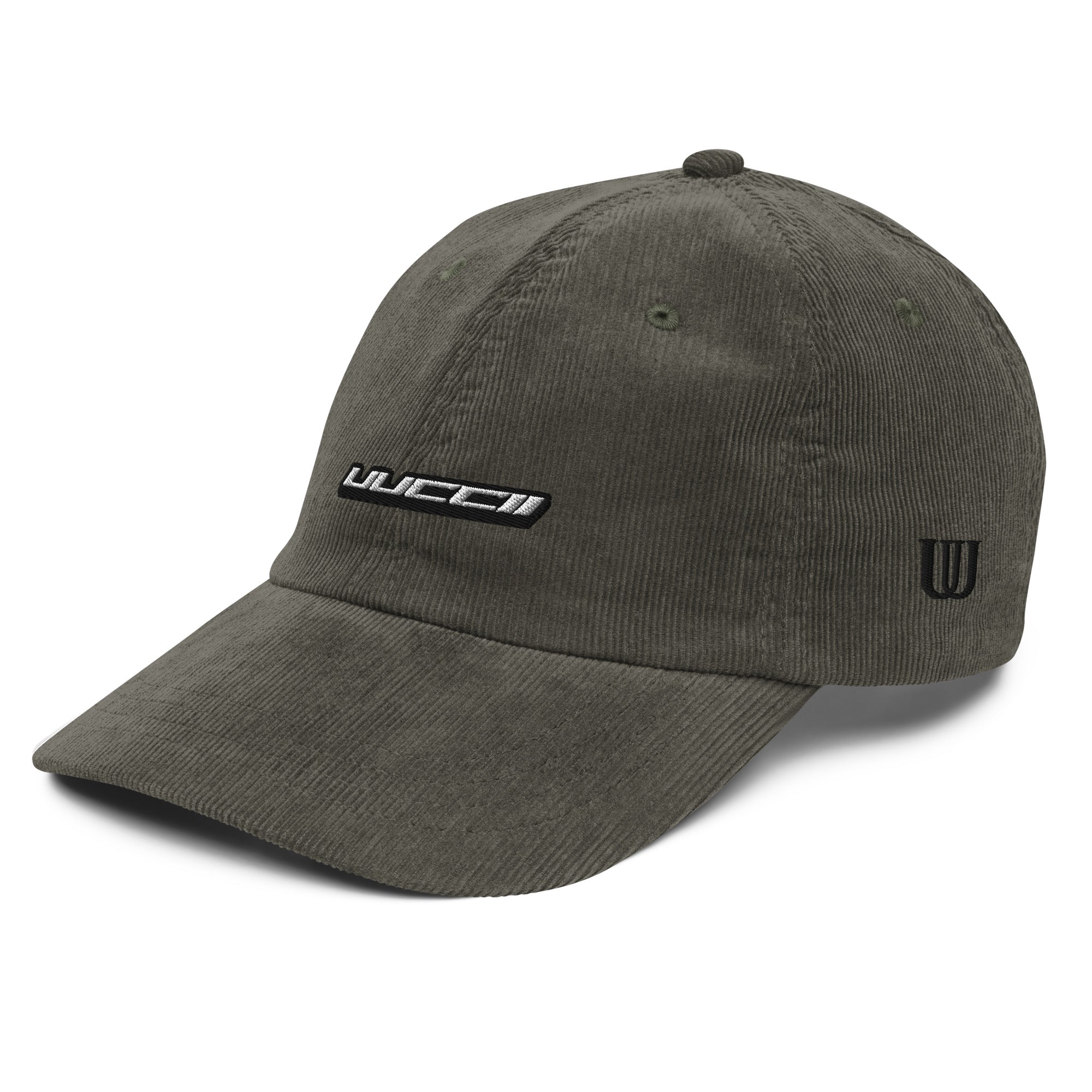 Embroidered UUCCII Vintage corduroy cap