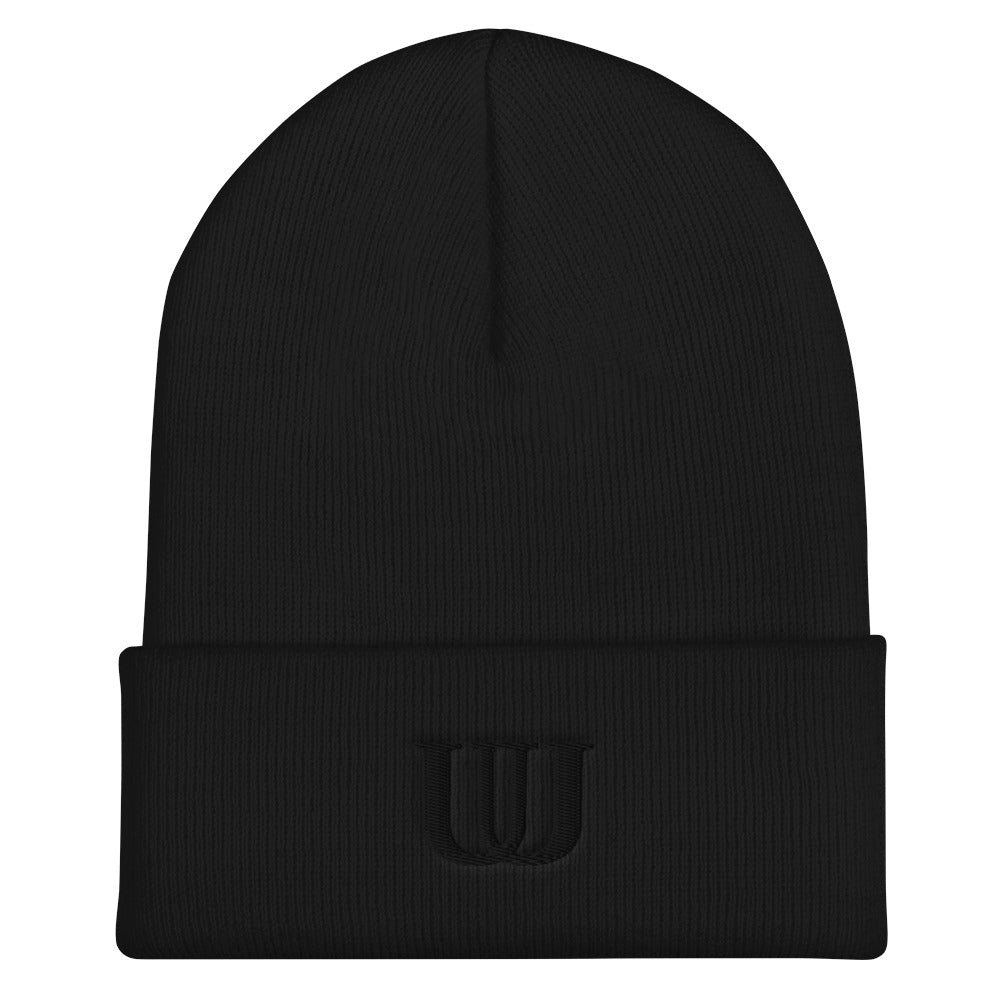 UU Puff Embroidery Cuffed Beanie