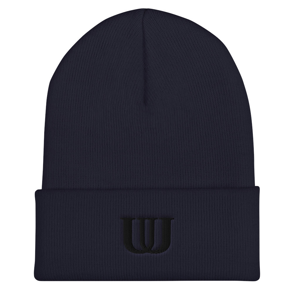 UU Puff Embroidery Cuffed Beanie