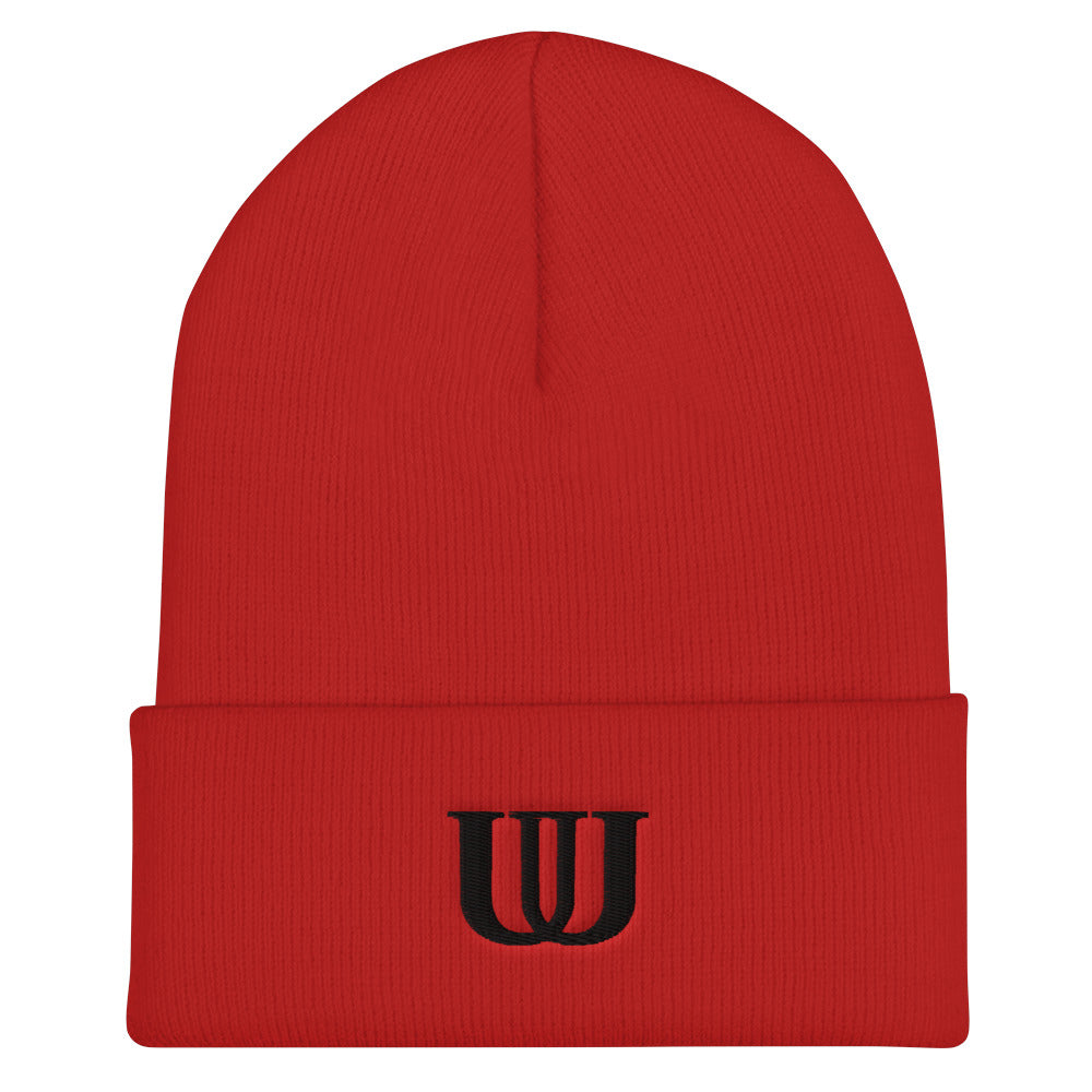 UU Puff Embroidery Cuffed Beanie