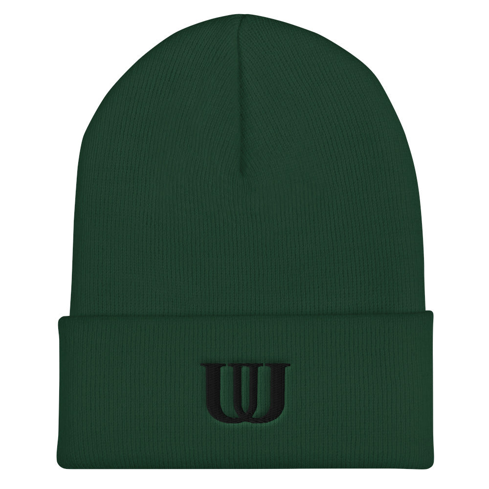 UU Puff Embroidery Cuffed Beanie
